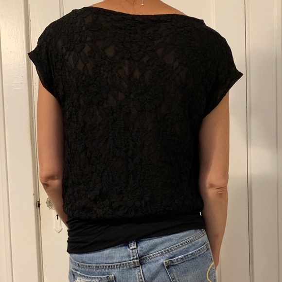 Express Lace Back Top - Picture 2 of 7